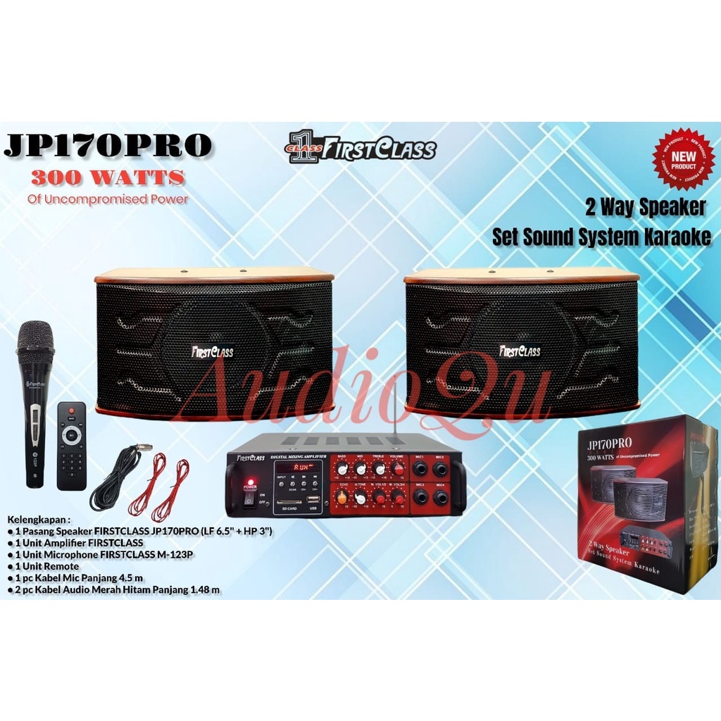 PAKET SOUNDSYSTEM FIRSTCLASS JP170PRO JP 170 PRO JP 170PRO ORIGINAL FIRST CLASS