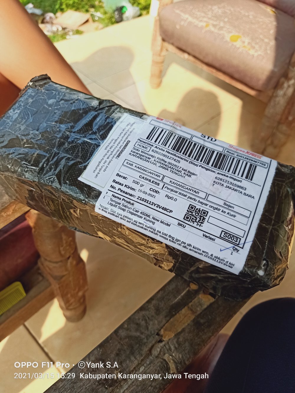 Tempat Sabun Cair 450ml New Model Liquid Soap Dispenser Kuning