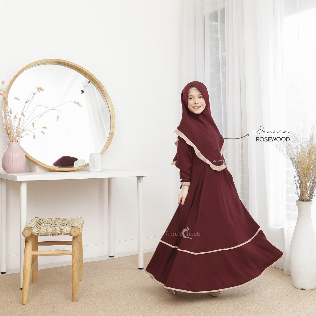 EmmaQueen - Set Dress Muslim Anak Janice-Rosewood