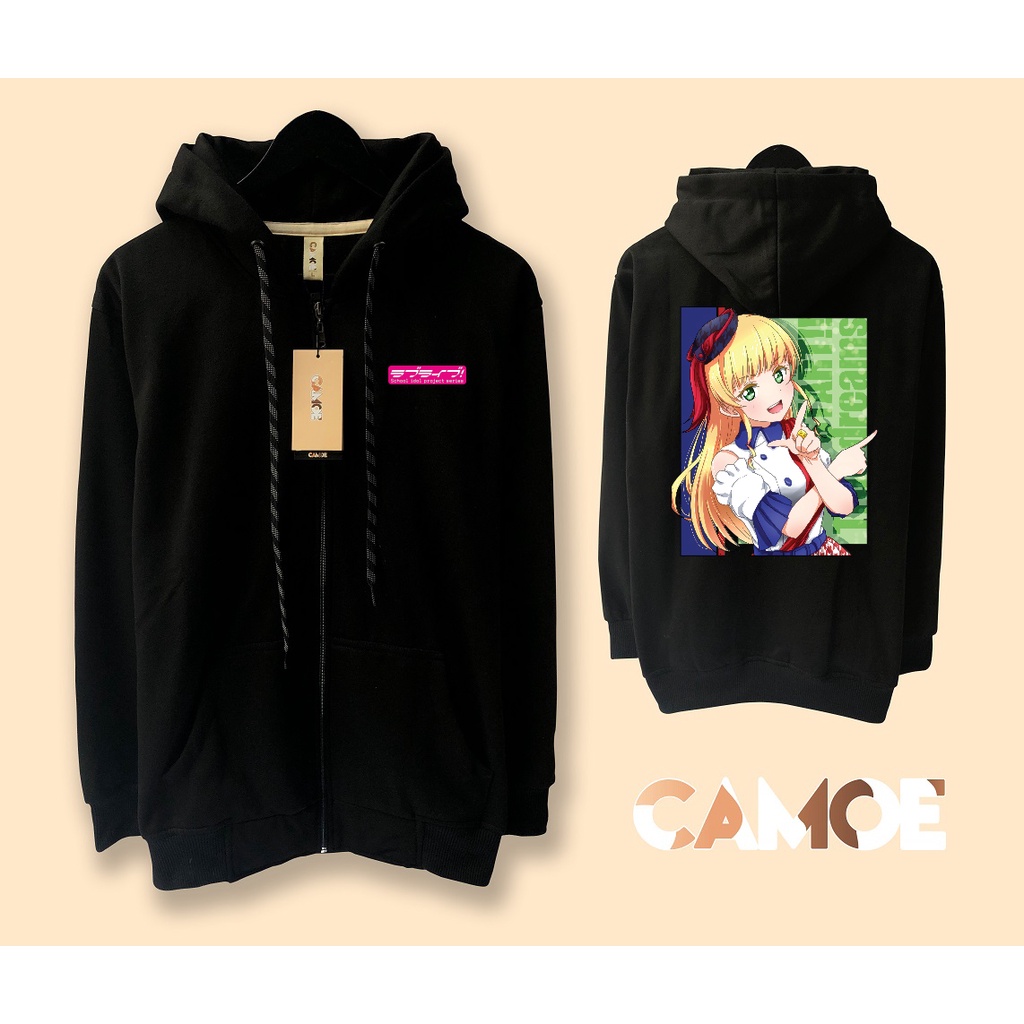 Jaket Hoodie Zipper Anime Love Live heanna Sumire