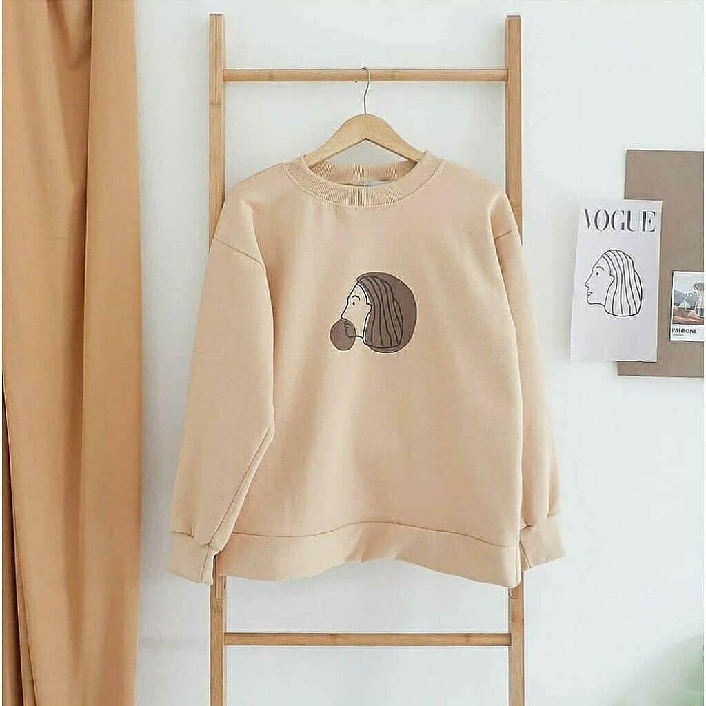 GSC - SWEATER ZERA FACE FASHION WANITA