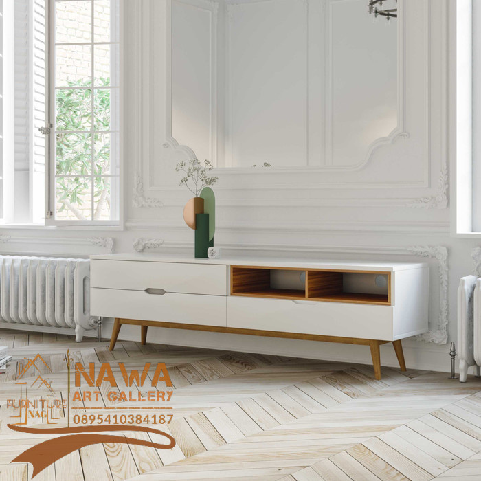 NILSSON | Bufet Minimalis White Gloss - Sideboard