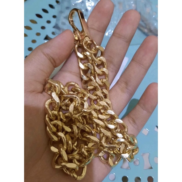 Tali Rantai Tas Impor Warna (Emas,Nikel&Hitam Vintage)