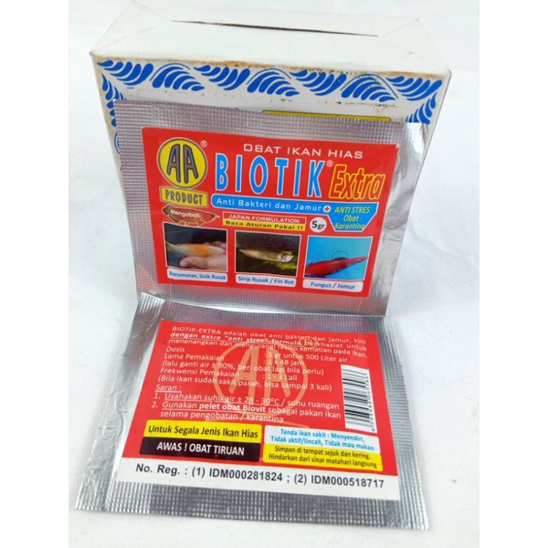 CUCI GUDANG Obat Ikan BIOTIK EXTRA 5gr AA Product