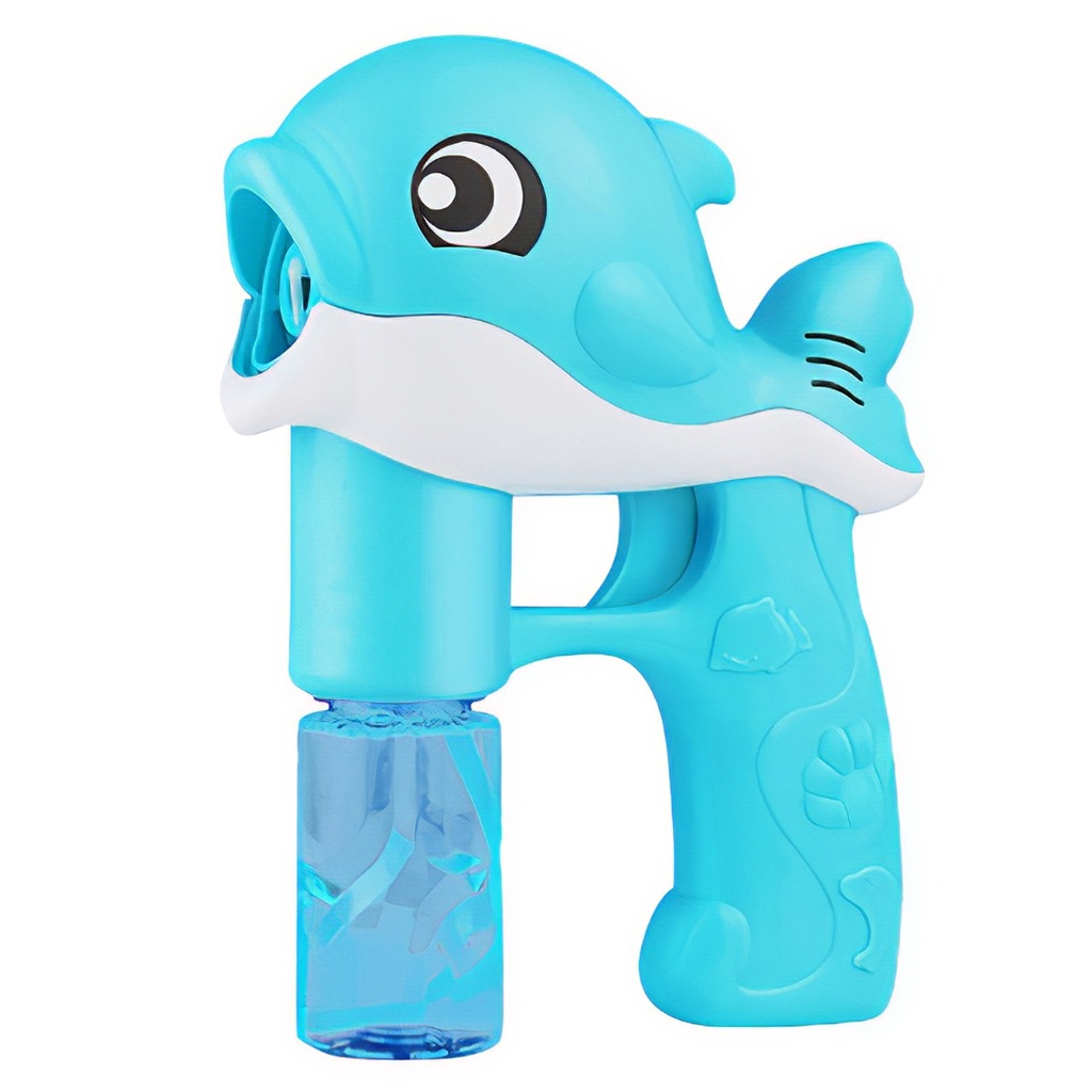 MMTOYS CM-M13 Mainan Anak Bubble Gun Pistol Gun Balon Busa Kuda / Mainan Tembak Semprot Gelembung-LUMBA BIRU