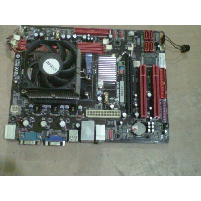 Super Sale MOTHERBOARD AMD AM3 DDR3    PROC AMD Athlon II X2 240   Fan Unik