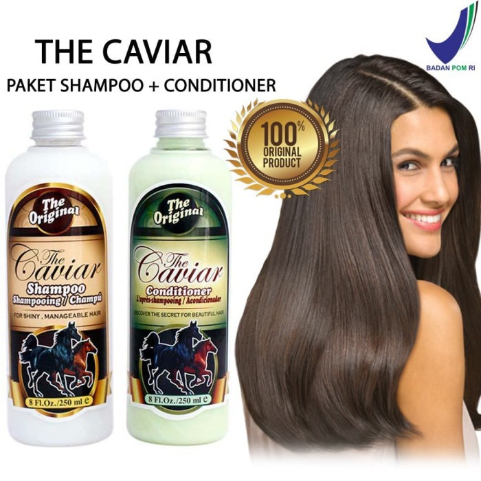 [BPOM] Paket Caviar Shampoo Kuda + Conditioner