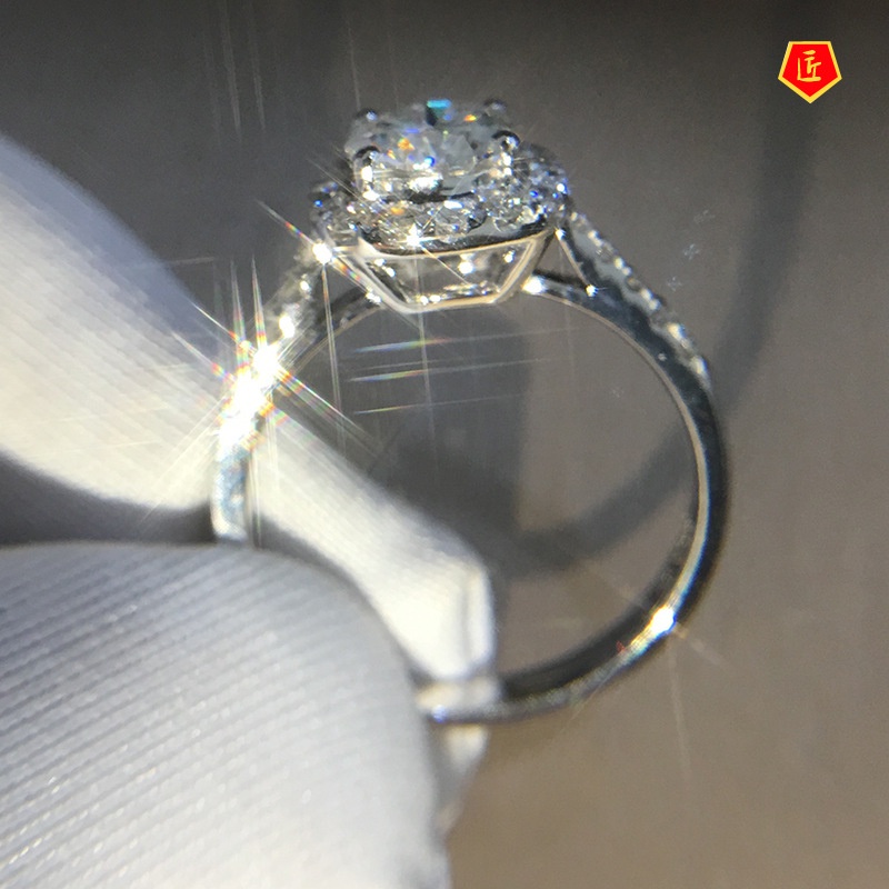 [Ready Stock]Fashion Versatile Moissanite Ring for Women