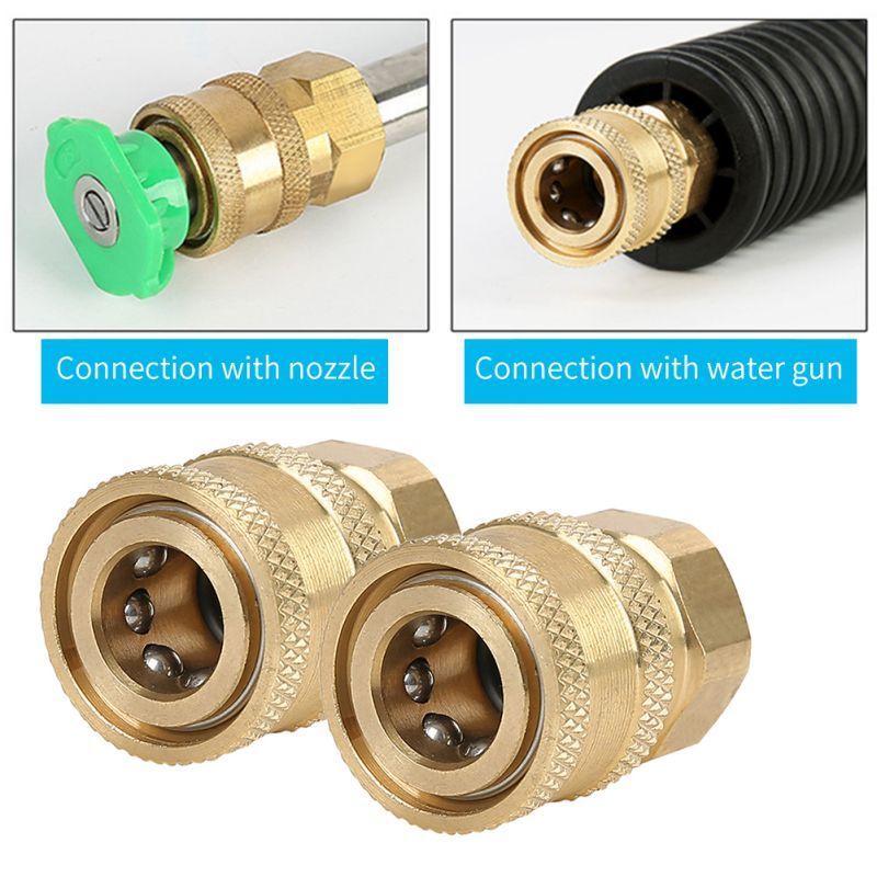 2PCS Konektor Adaptor M22 Male &amp; M22 Female Untuk Pencuci Bertekanan