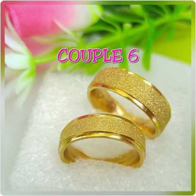 Cincin titanium kawin pasir