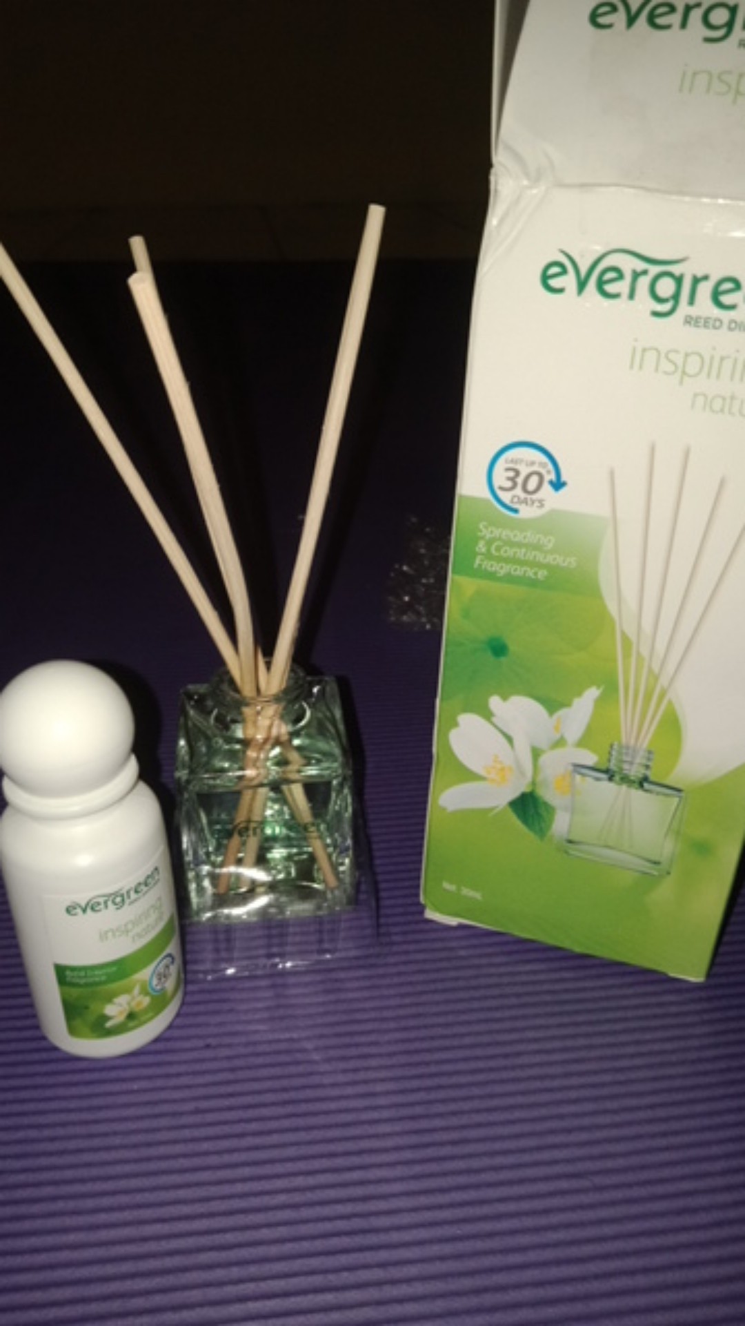 Evergreen / Reed Diffuser / 30ml / Set / Refill / Pengharum Ruangan / Aroma Bunga