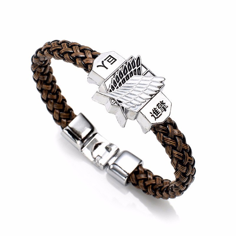 Gelang Kulit Cosplay Anime Attack On Titan Shingeki No Kyojin Untuk Unisex