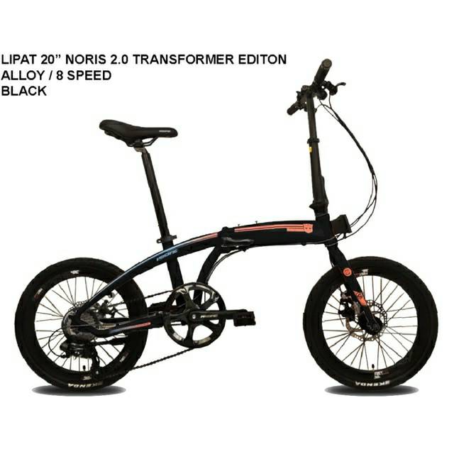 Sepeda Lipat 20 Pacific Noris 2.0 Transformer