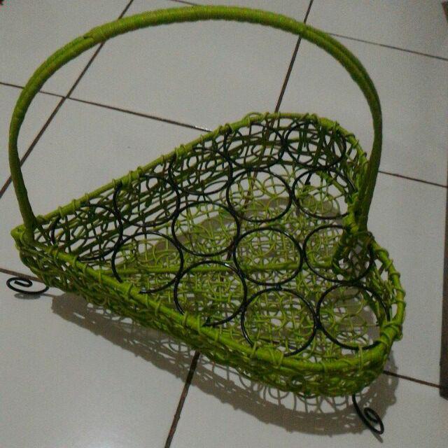 Keranjang Aqua Love - Keranjang Aqua Rotan Sintetis 14 Cup - Keranjang Air Mineral Rotan Cup 14