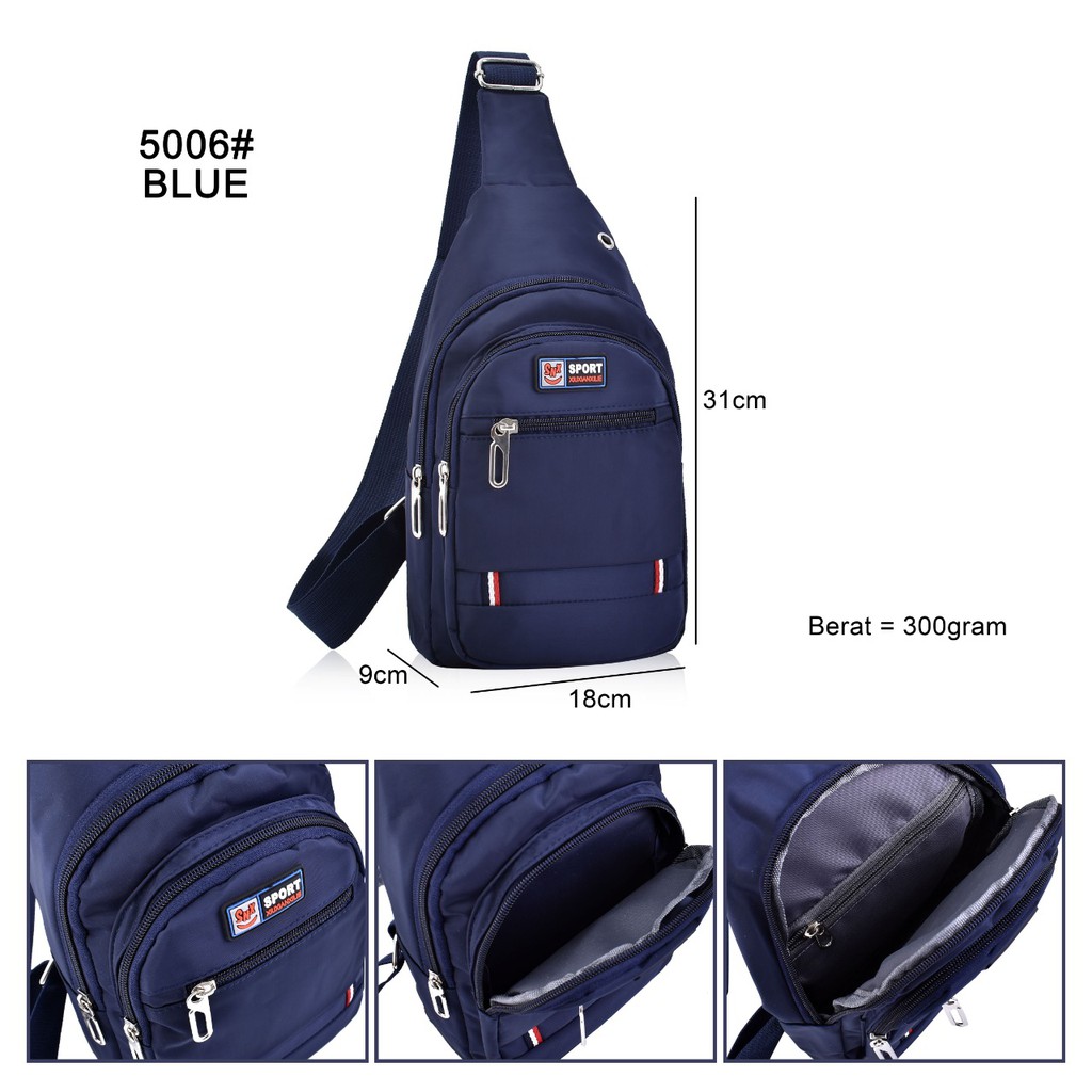 Tas Selempang Korean Style 5006 Tas Dada ,[Harga Grosir,1 Kg Muat = 4 Pcs]