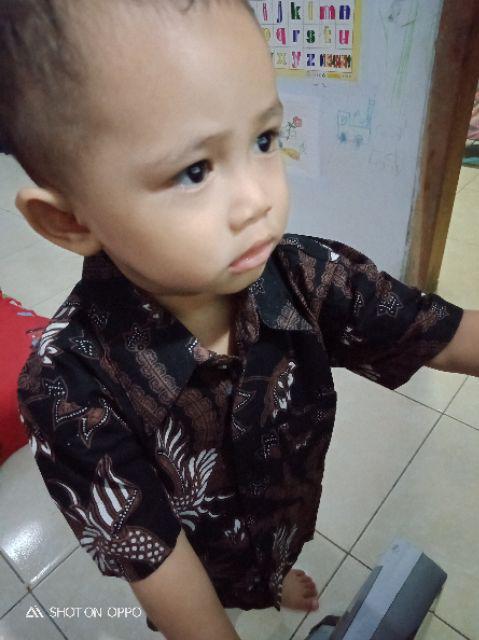 Couple Batik Gamis Jazzy Terbaru Motif Manuk Kembar Original