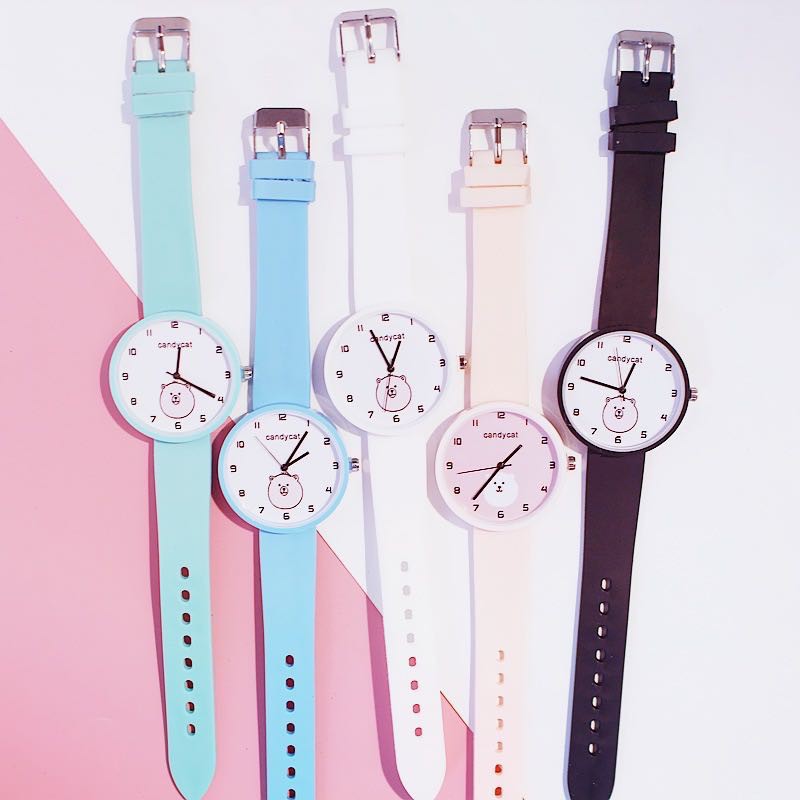 ✅COD Jam Tangan Quartz Candycat Beruang Untuk Wanita Import / Jam Tangan Wanita Analog