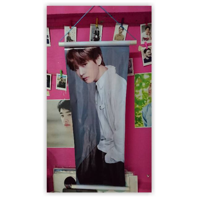 [Bayar di Tempat] Mini Roll Banner Custom EXO/BTS/NCT