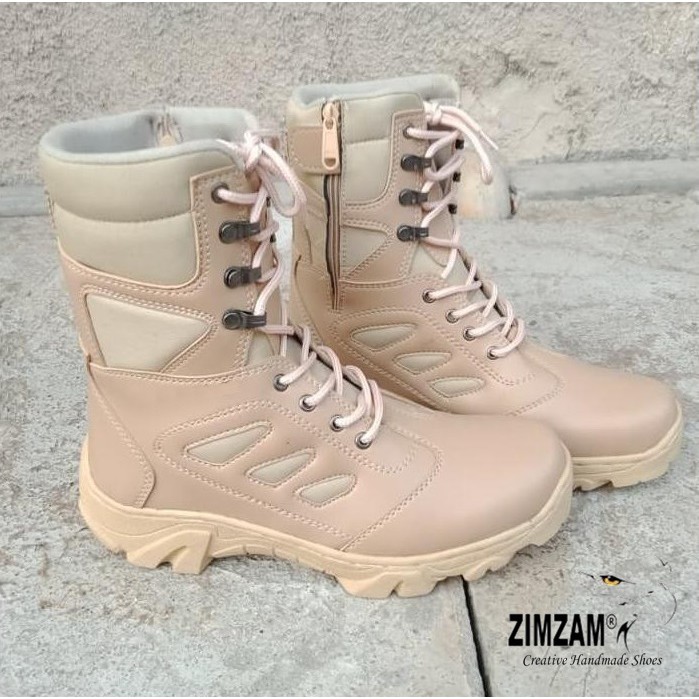 SEPATU PRIA 511 BOOTS SAFETY 5.11 TACTICAL CREAM PDL PDH FOR HIKING TOURING WORKING