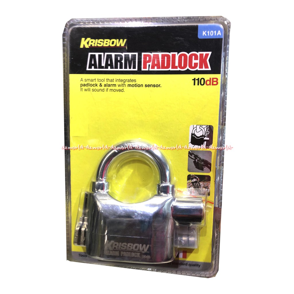 Krisbow Alarm Padlock K101A Gembok Dengan Alarm Bunyi