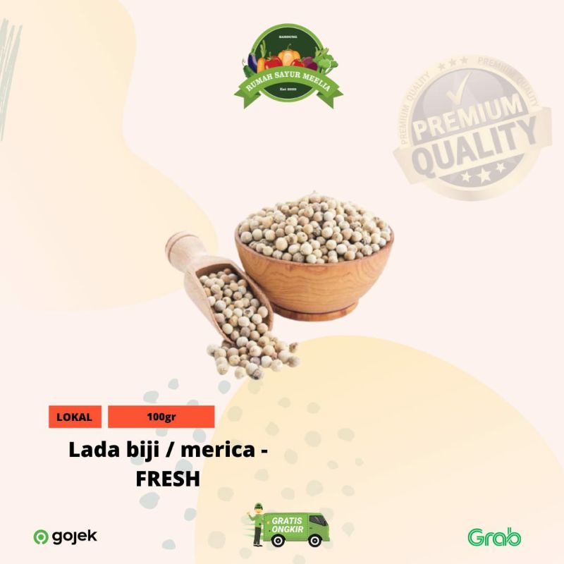 

lada biji/merica 100gr sayuran bandung