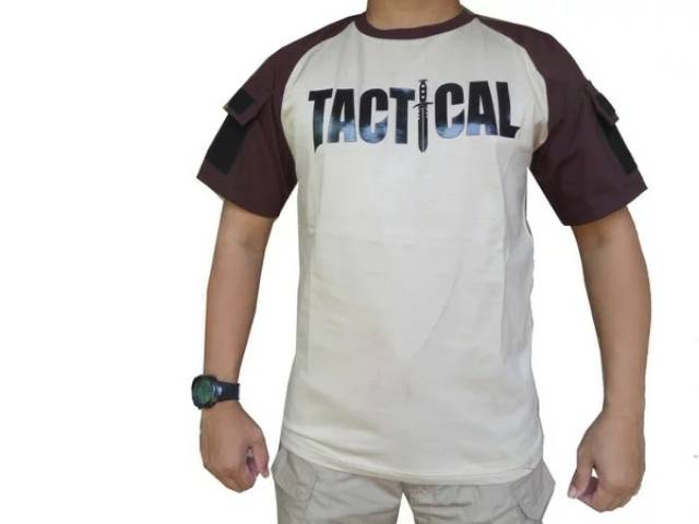 GROSIR KAOS BAJU TACTICAL LENGAN PENDEK SABLON TIMBUL