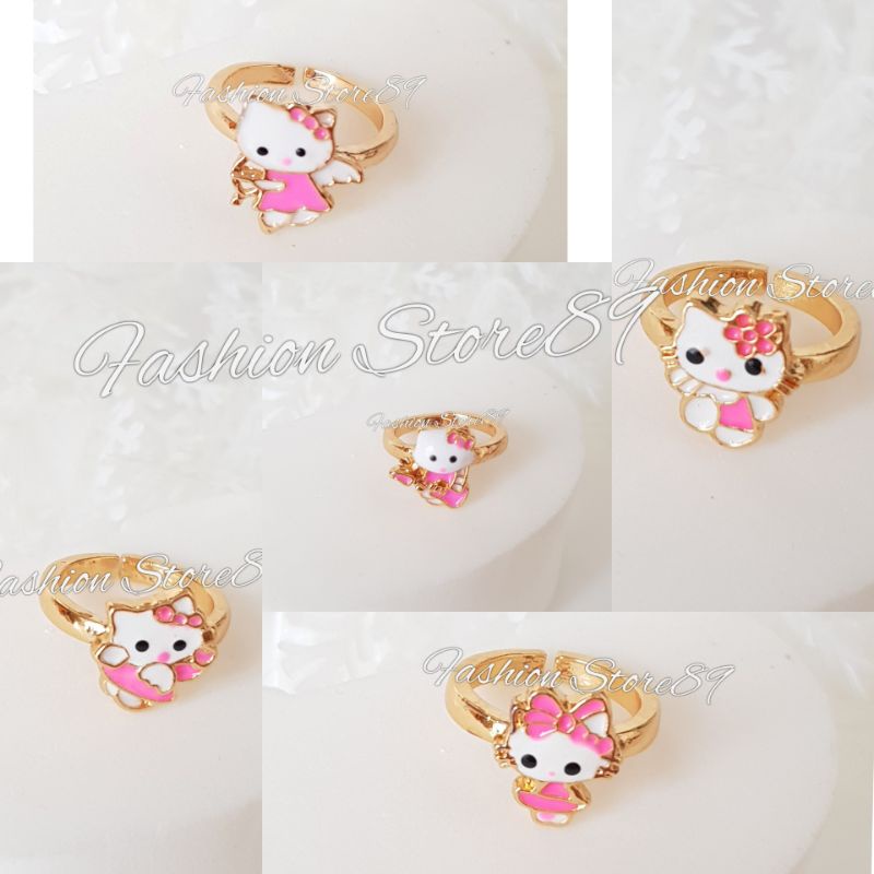 Ready Cincin Anak murah Karakter Impor Perhiasan lapis emas Flexibel