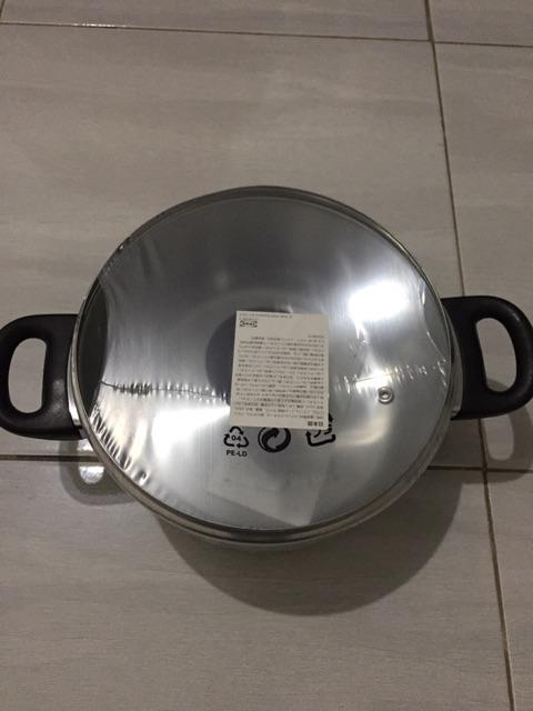 Panci Dengan Penutup, Peralatan Masak Dari Kaca, Baja Tahan Karat , 2.8 Liter An426