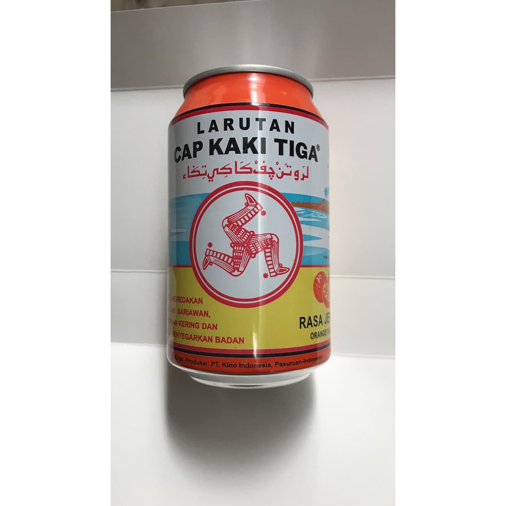 

Larutan Cap Kaki Tiga Rasa Jeruk 320ml / Kaleng Orange 320 ml / Dus