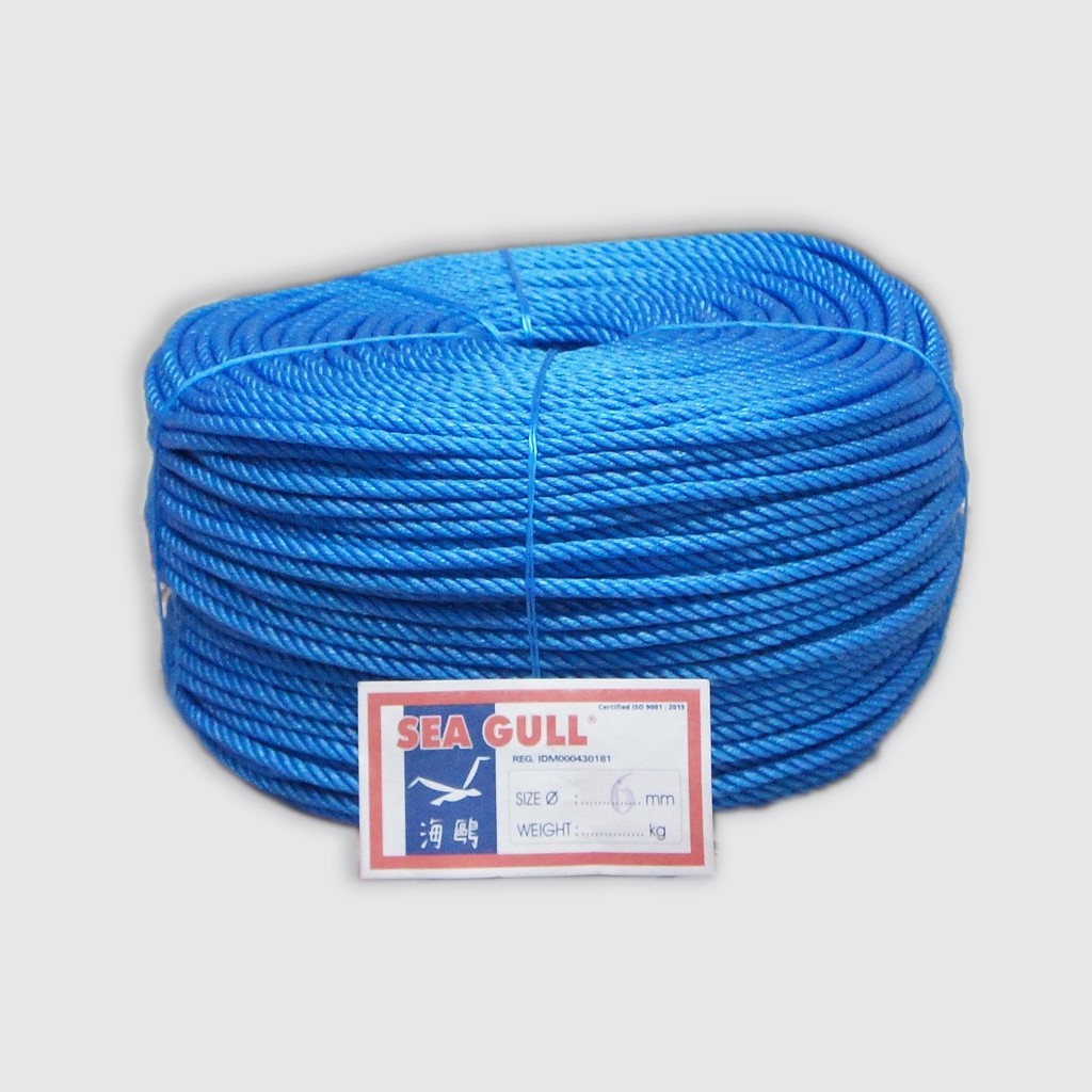 

Tali Tampar Sea Gull 6 mm - Per Roll @200 meter