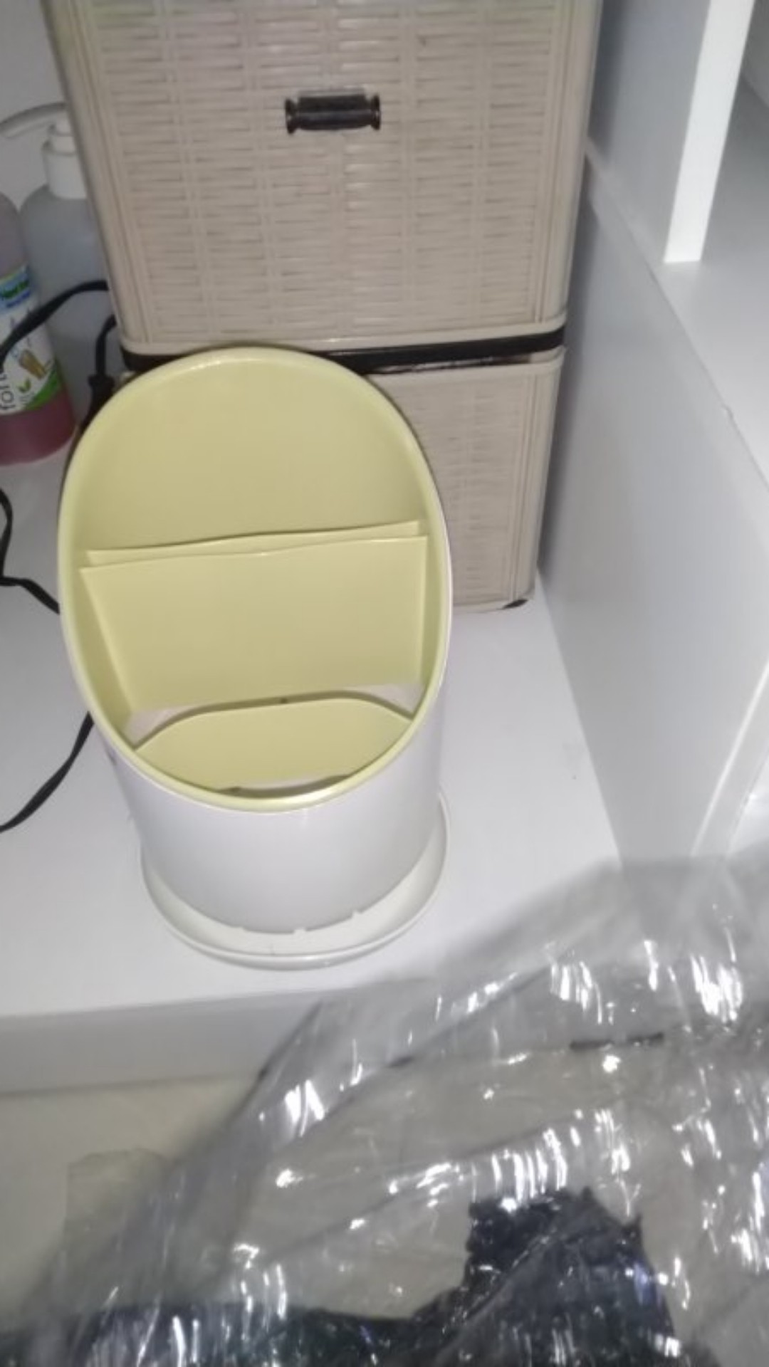 Tempat Sendok Garpu Sumpit Wadah Pisau Rak Tirisan Perlengkapan Dapur