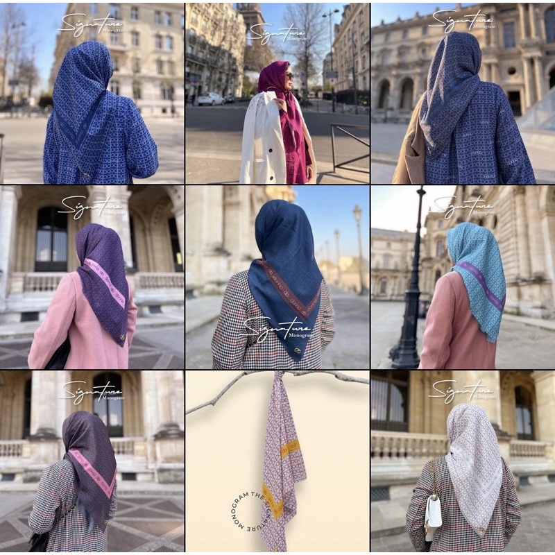 Signature Monogram Donna Scarves