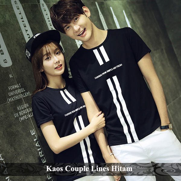 Pusat Jual Kaos Oblong - Kaos Katum Kapel Pasangan - Kaos Couple Model Terbaru - Kaos Couple LINES