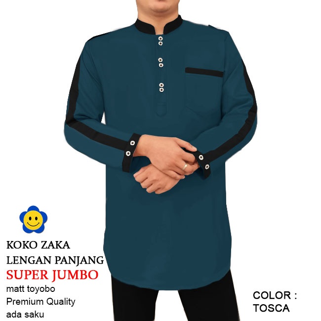 CTN Baju muslim koko ZAKA lengan panjang best seller