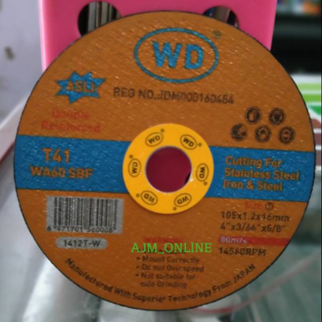 Resibon WD/gerinda potong WD/batu potong WD