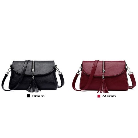 TAS SELEMPANG WANITA Sling Bag Slempang Murah Bahan Import Grosir COD Clutch Shoulder T177 Azgalery