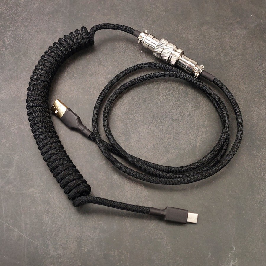 Idobao Plugs and Unpluggs Data Lines Coiled TAK Cable Type-C