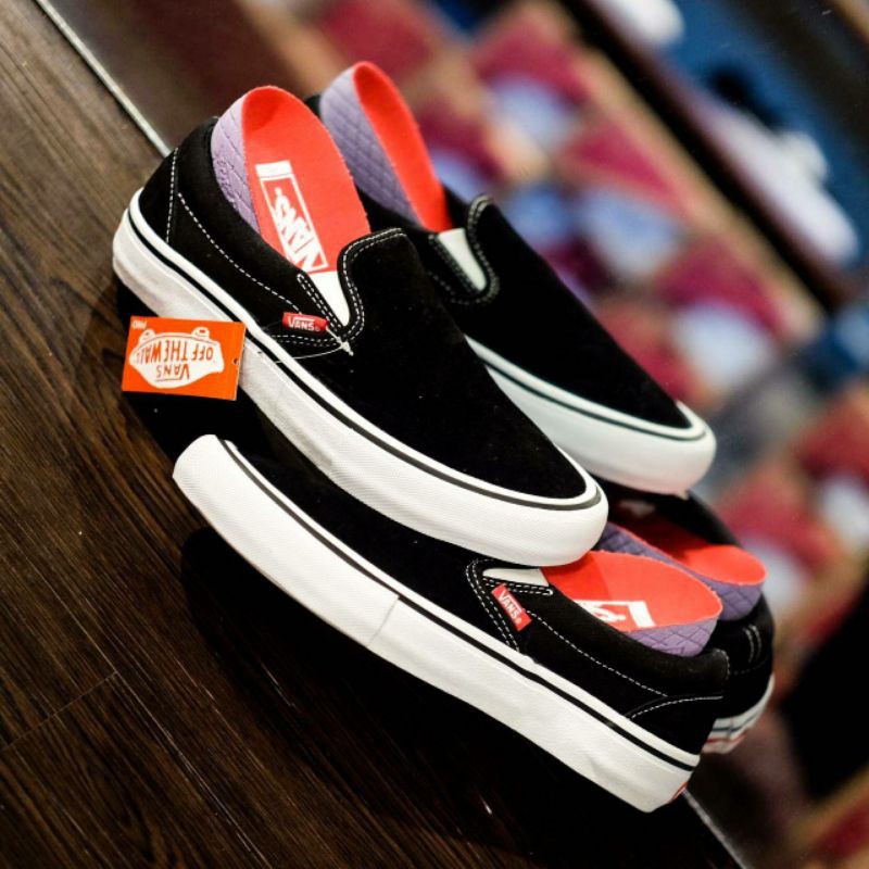 Vans Original Slip ON Pro Black White (INSOLE POPCUSH)