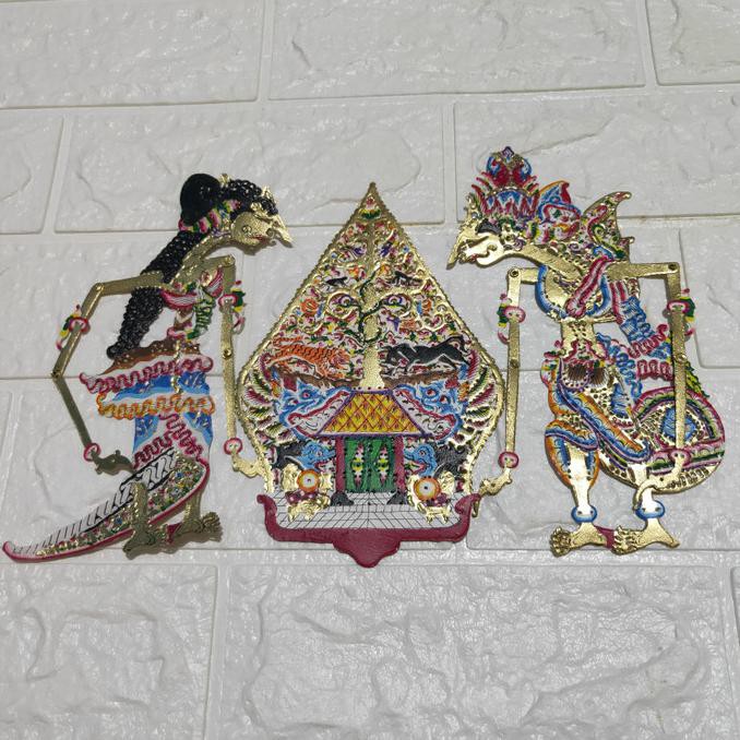 Wayang Mahar Rama Sinta 20cm Klasik Wayang Kulit Aksesoris Mahar