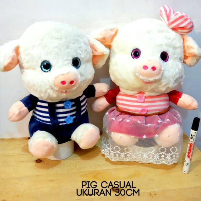 Boneka pig dres couple import