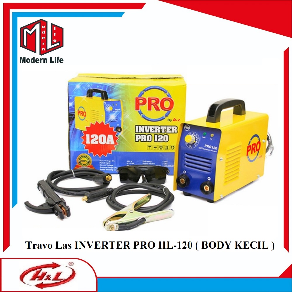 Mesin Las HL-120 INVERTER PRO 120 Ampere 120A Travo Las ( Body Kecil )