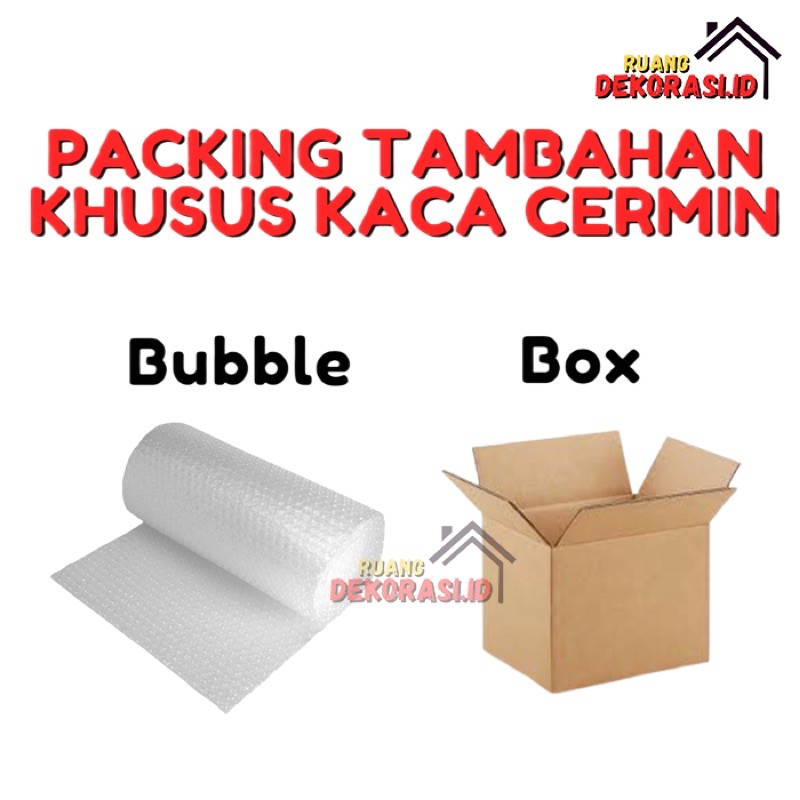 

Packing Tambahan Bubble Wrap + Kardus