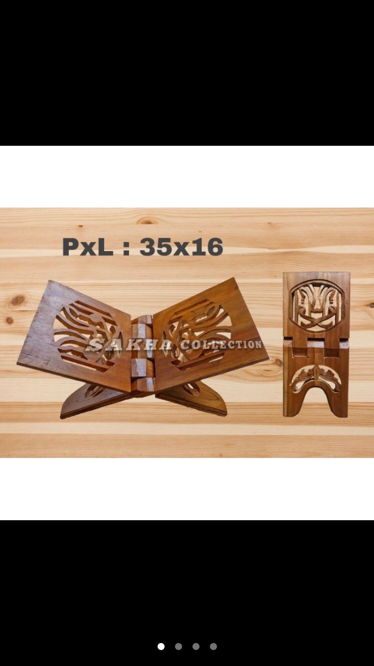 Grosir Rekal Rehal Meja Lipat Tatakan Ngaji Alquran Kayu Jati Ukir