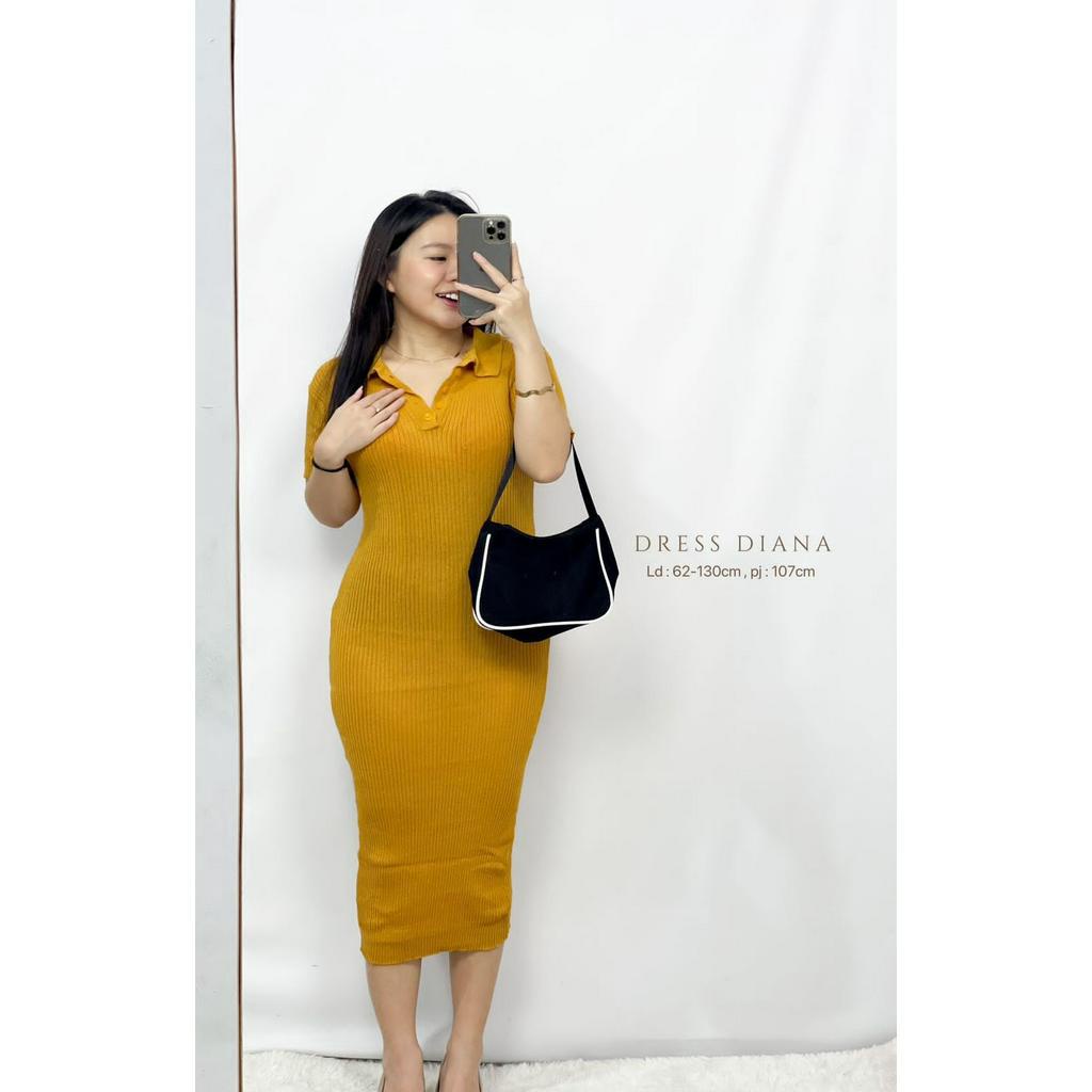 Toply shop Dres rajut diana / Dres bodycon rajut / Knit dres korean style