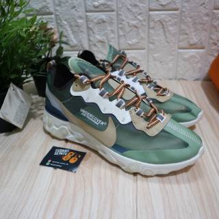  Sepatu  Nike  React Undercover  87 Green Mist Shopee Indonesia