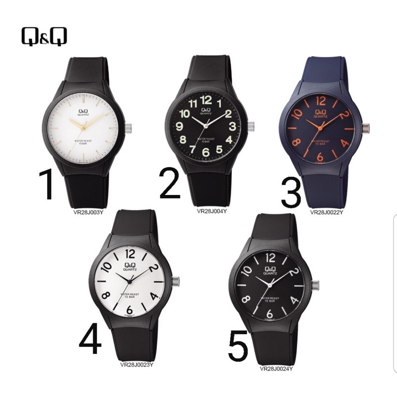 Q&amp;Q ORIGINAL RUBBER BAND UNISEX WATCH VR28 SERIES