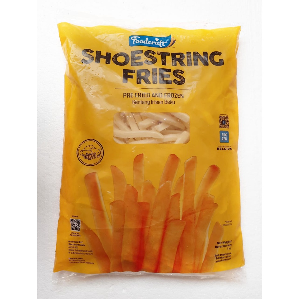 

Food Craft Foodcfraft Shoestring Kentang Goreng Beku 1 Kg