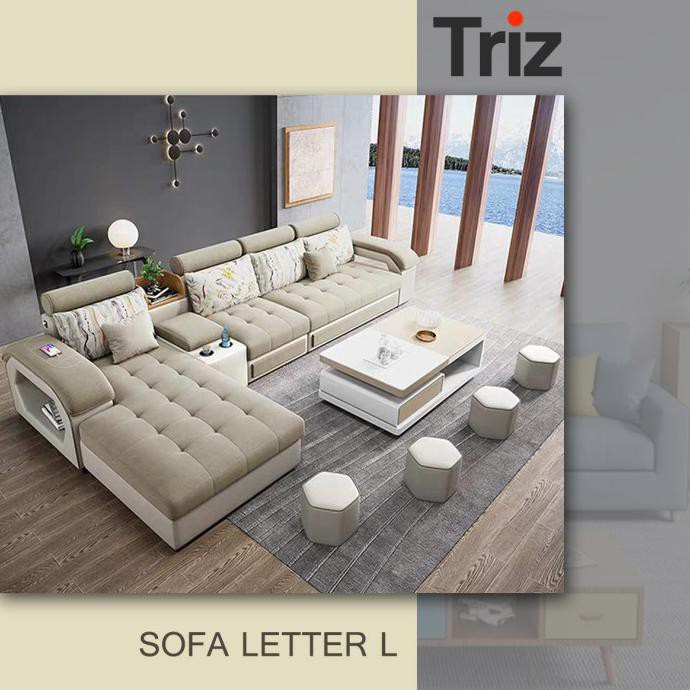 Kursi Ruang Tamu Minimalis Leter L Mini Sofa Minimalis Modern Adikkakakmercyandha