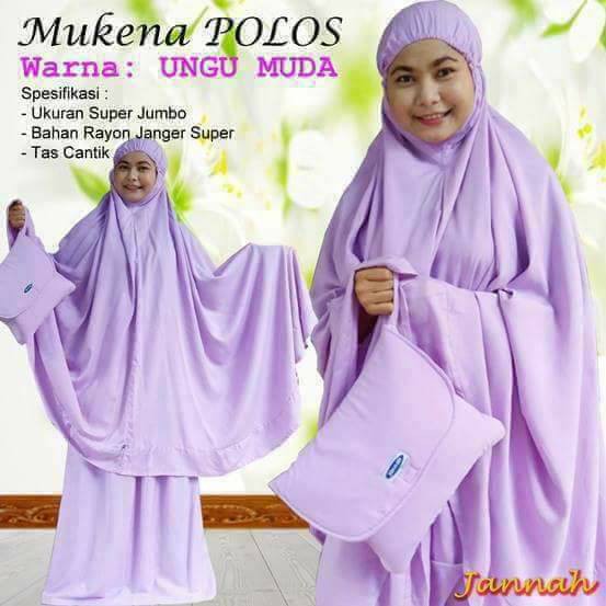 MUKENA EKSKLUSIF BALI POLOS (JANNAH)