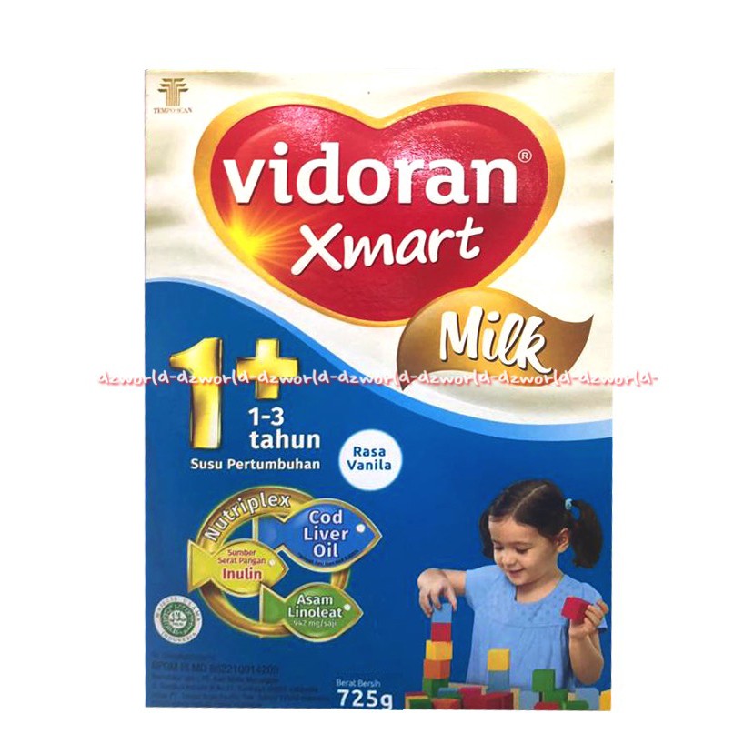 Vidoran Xmart 1+ Milk Rasa Madu Vanilla 700gr Susu Untuk 1-3tahun Fidoran Smart Vidoran Smart1 Fidoran Vanila 1